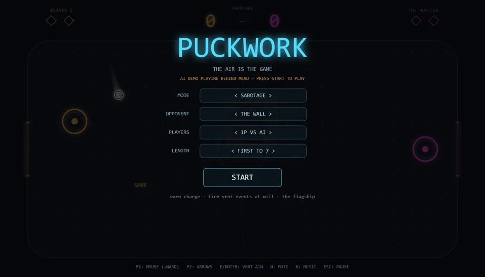 Puckwork home page